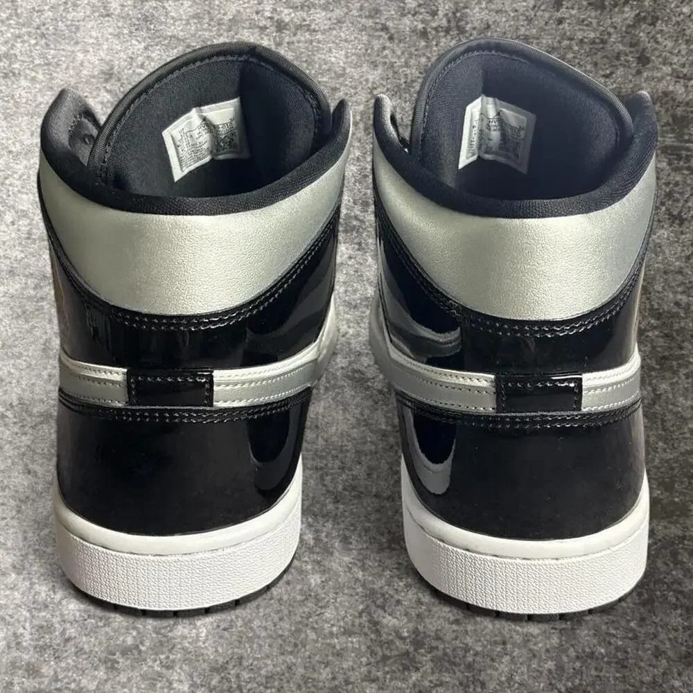 Nike Air Jordan 1 Mid SE Black White Metallic Silver Men’s Size 13 HV0789-010